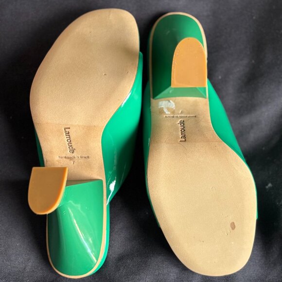 Larroudé Madonna Mule - Green Patent - W7 - Picture 5 of 7